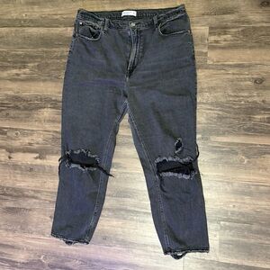 Abercrombie & Fitch Ankle Straight Ultra High Rise Jeans